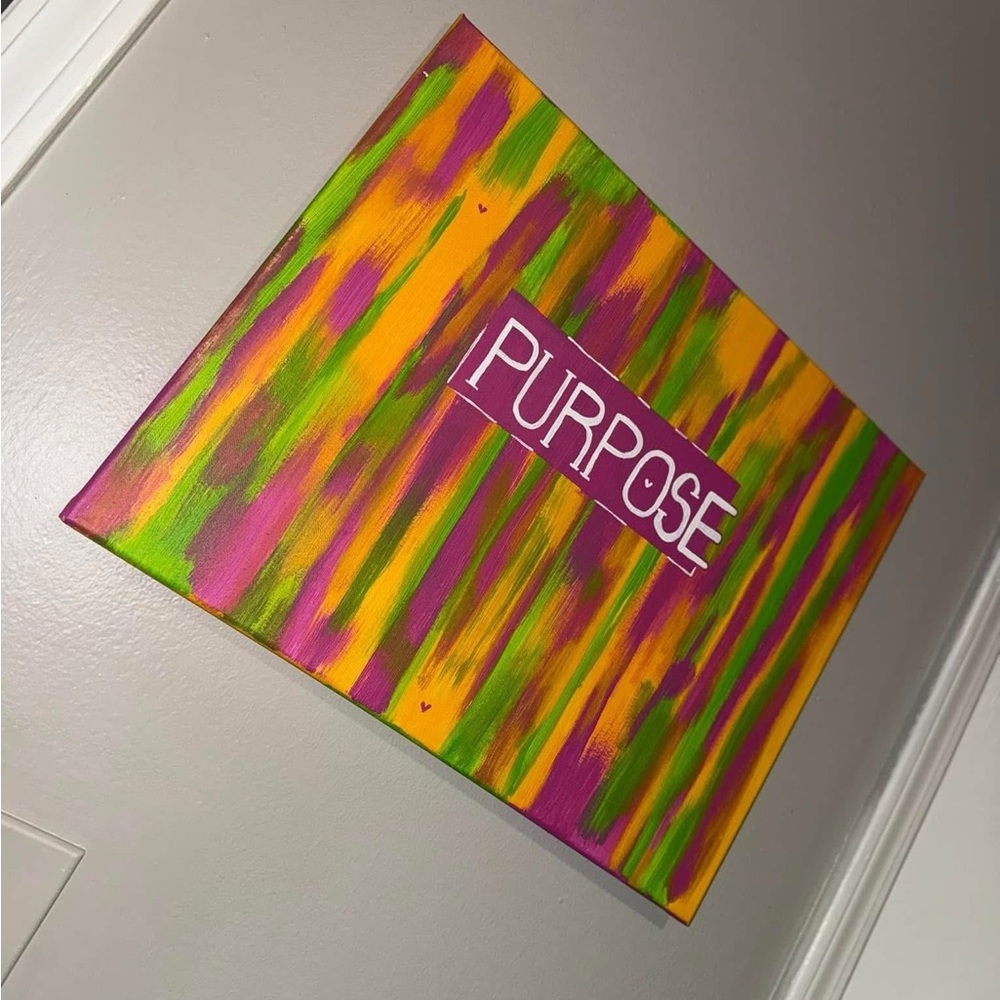 Vibrant Abstract 'Purpose' Canvas Art